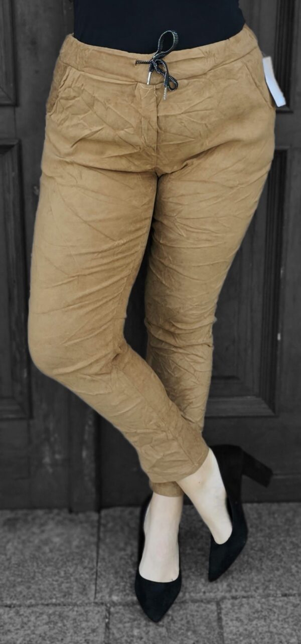 Spodnie gnieciuchy zamszowe - różne kolory