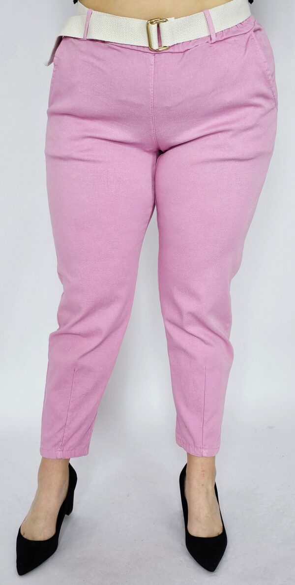 Spodnie materiałowe - różowe