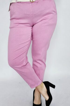 Spodnie materiałowe - różowe