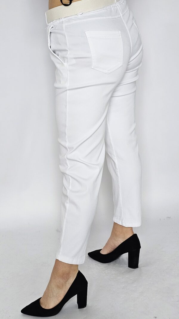 Spodnie materiałowe - białe