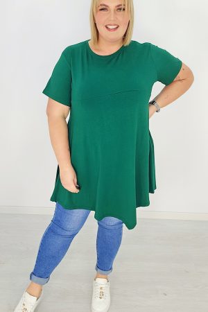 Tunika "Elegancka Swoboda"- zieleń